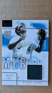 Fleer L.E. 2004 Tarjeta Skybox MIGUEL TEJADA PARCHE/JERSEY 97/99 OAKLAND A'S bb - Imagen 1 de 2