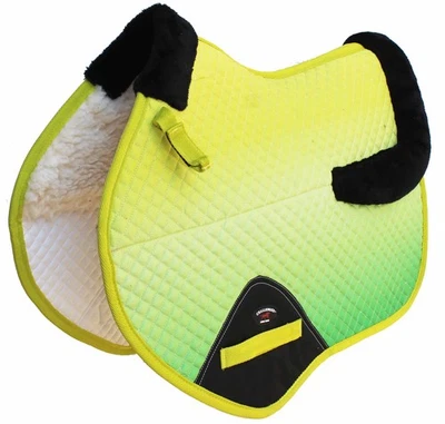 English Contoured Quilted All-Purpose Close Contact Trail Saddle Pad Ombre - Image 1 of 4