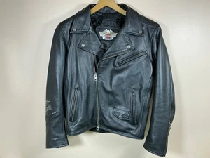 Chaqueta de Cuero Harley Davidson Edición Limitada Calavera Willie G Hombres L - Imagen 1 de 21