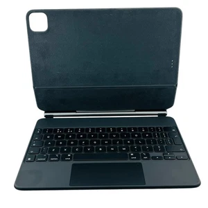 Genuine Apple Magic Keyboard Case UK Qwerty Black A2261 iPad Pro 11 Inch Air - Picture 1 of 15