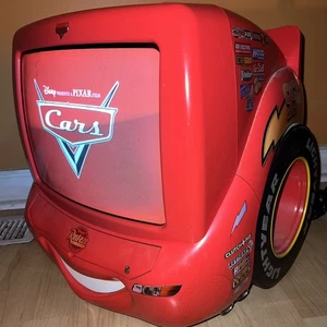 Disney Pixar Cars Lightning McQueen 13" CRT TV DVD Combo Model DTD1363-CAR - Picture 1 of 10