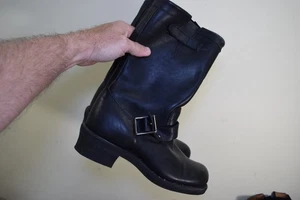 Chippewa 24925 MENS 7.5 M Motorcycle Engineer Boots Soft Toe Black Vibram Soles - Picture 1 of 14