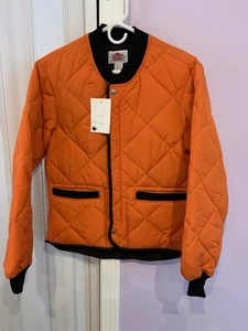 VTG Caboose Jacket Sz M 70-80’s Quilted Orange Hunting USA Made NOS NWT - Picture 1 of 8