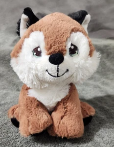 Aurora Precious Moments Super Soft Smarty Fox Sewn Eyes Stuffed Plush Animal 8" - Picture 1 of 2