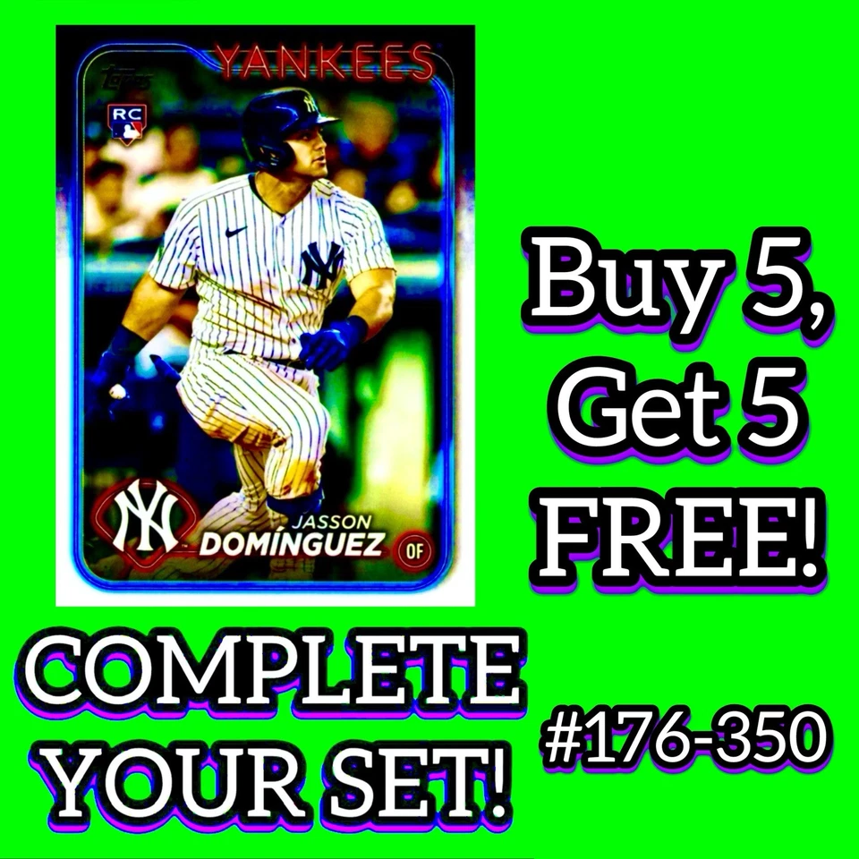 2024 Topps Series 1 U-Pick Singles! YOU COMPLETE YOUR BASE SET! #176-350 🔥💎🔥 - Image 1 of 1