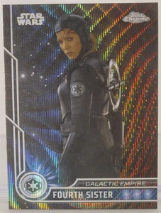 2023 Topps Chrome Star Wars Forth Sister #10 Black Wave Refractor - Bild 1 von 2
