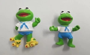 1986 The Muppets – Lot of 2 Kermit the Frog Muppet Babies Figures - Jim Henson - Picture 1 of 4