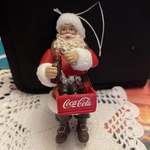 Kurt Adler Coca-Cola Santa Opening A Coke ornament - Picture 1 of 3
