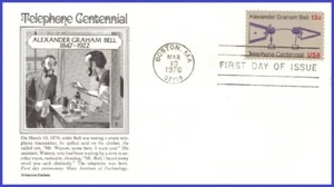 EE. UU. #1683 U/A ARISTOCRAT FDC centenario telefónico - Imagen 1 de 1