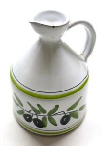 Barattolo Conservazione Olio Prodotto Artigianale Decorato Artigianale Dipinto A Mano Italiano - Foto 1 di 4