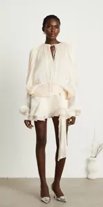 Miss Rosier Eugenie Fully Pleated Ruffled Mini Dress - Picture 1 of 10
