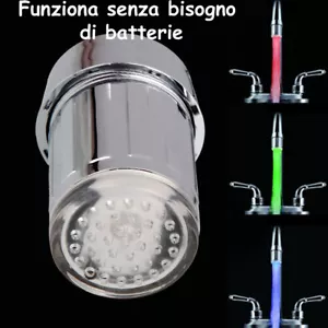 Filtro Rubinetto Rompigetto Universale Bagno Cucina RGB LED Sensore Temperatura - Foto 1 di 12