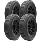 (QTY 4) 10.00R17.5 Sumitomo ST 727 134/132L Load Range H Black Wall Tires
