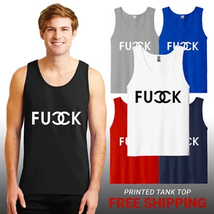 Funny Men's Tank Top American Sarcastic Humor Graphic New Gift Tee S-2XL - Picture 1 of 8