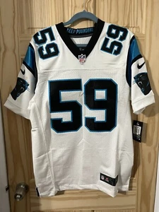 *RARE* Authentic Luke Kuechly Carolina Panthers NFL NIKE Elite Jersey Sz 40 - Picture 1 of 9