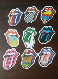Lot of 9 Rolling Stone Tongue Assorted Stickers - Picture 1 of 5