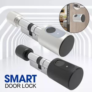 Cerradura de puerta electrónica de huella digital abridor de puerta 60-110 mm cilindro de cierre de puerta. - Imagen 1 de 37