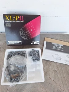 Vintage JVC XL-P41 Portable CD Player Black with BOX - Picture 1 of 17