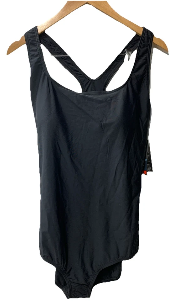 Traje de baño Speedo Plus Moderate Ultraback negro acolchado de una pieza para mujer talla 22 Foto 1 de 4