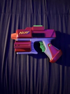 RED Nerf Crossfire Sidearm Pistol Revolver Dart Tag Gun strikefire Blaster - Picture 1 of 2