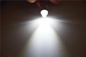 LOT 100 PCS E10 1447 12V DC WHITE LED BULB BULBS SCREW IN FLASH LIGHT TORCH LAMP - Picture 1 of 6