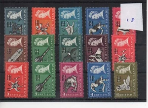British Solomon Is (18) 1966/68 - Definitive selection o'pts - mint - SG Cat £16 - Picture 1 of 1