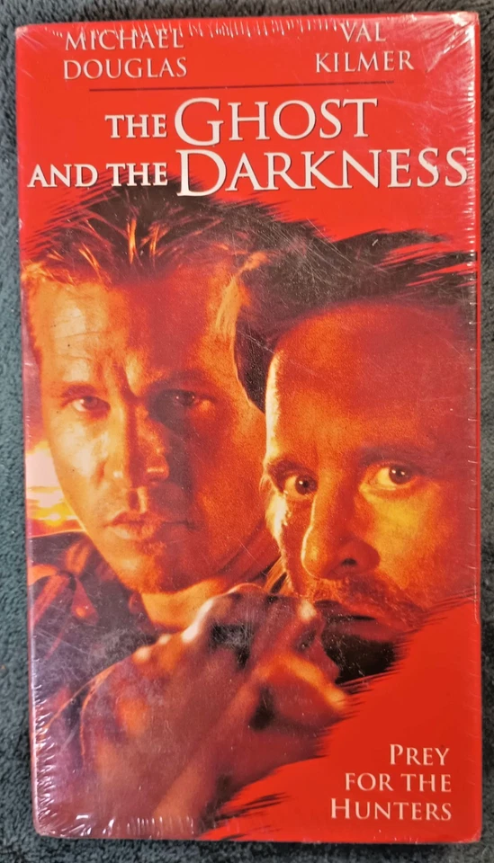 1997 VHS: The Ghost and the Darkness (Michael Douglas, Val Kilmer) NEW SEALED Foto 1 de 2