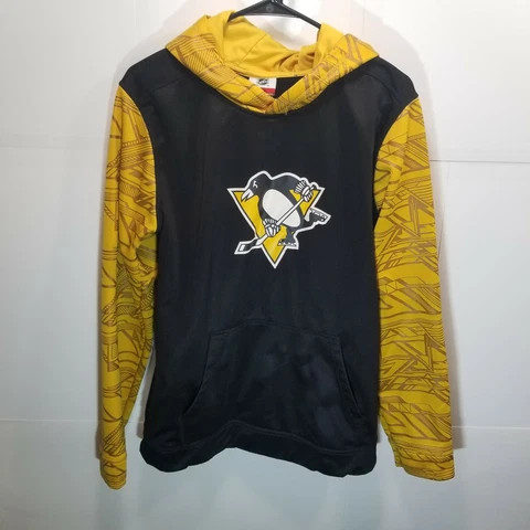 Pittsburgh Penguins NHL Youth Pullover Black Hoodie sz XL Good Condition Cover