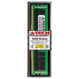 16GB PC4-17000 ECC REG RDIMM (Fujitsu S26361-F3843-E516 Equivalent) Memory RAM - Picture 1 of 4