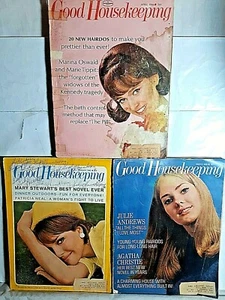 Good Housekeeping Magazine lot of 3 March,April,Aug 1965-66 Julie Andrews,Agatha - Picture 1 of 10