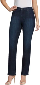 Gloria Vanderbilt Ladies' Amanda Stretch Denim Jean, dark blue, size: 10 - Picture 1 of 2