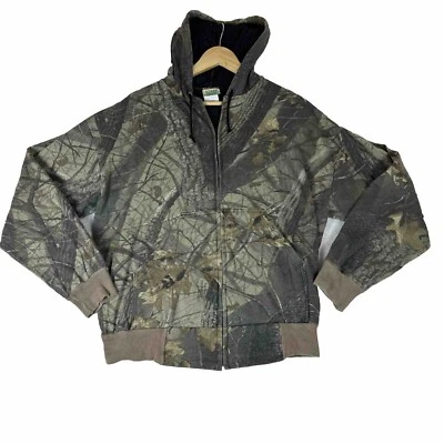 VINTAGE Ozark Trail Jacket Youth Size XL Brown Camo Realtree Full Zip Made USA - Image 1 of 4