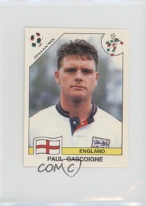 1990 Panini Italia '90 Album Stickers Paul Gascoigne #394 Rookie RC