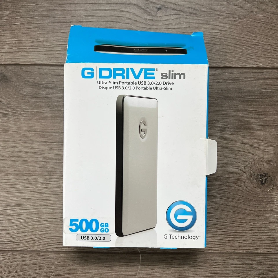 New G Drive Ultra Slim Portable USB 3.0/2.0 Drive 500GB/Go - Image 1 of 4