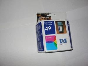 Genuine New HP 49 Ink Cartridge Tri-Color 51649A - Expired - SEALED - Picture 1 of 7