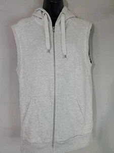 H&M Men's Size Medium Full Zip 2 Pocket Hooded Sleeveless Hoodie - Picture 1 of 10