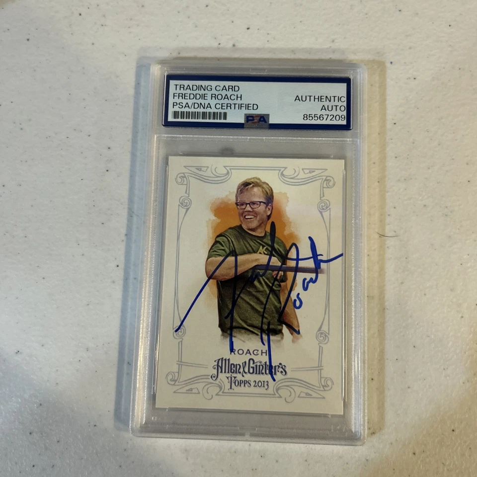 FREDDIE ROACH SIGNED AUTOGRAPH 2013 TOPPS ALLEN & GINTER TRADING CARD PSA SLAB  - Image 1 of 4