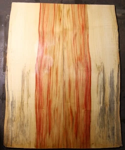 Curly red flame box elder maple drop top .30" thk bass guitar tonewood 2669 b - Picture 1 of 9