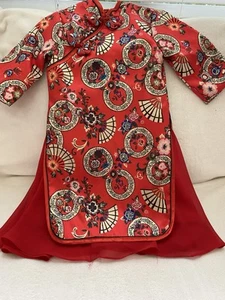 Girls Dress Qipao Size 4-6 - Picture 1 of 7