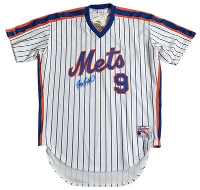 Vintage Rawlings New York Mets Gregg Jefferies Authentic Pinstripe Signed Jersey - Image 1 of 4
