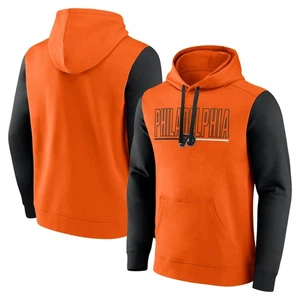 Men's Logo Athletic Orange Philadelphia Flyers Deliver Fleece Pullover Hoodie - Picture 1 of 3