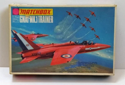 MATCHBOX  1:72 KIT AEREO GNAT MK.1 TRAINER  DECALS  PER 2 VERSIONI    PK-15 - Immagine 1 di 3