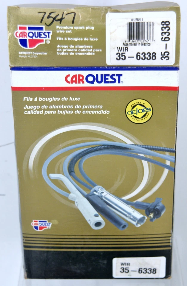 Juego de cables de bujía 35-6338 CarQuest para Ford F-150 2005-2006 #7547 Foto 1 de 4