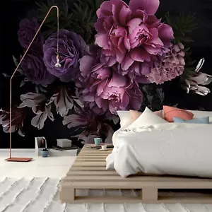 3D Large Peony Flowers TV Background Wall Wallpaper Beautiful Bedroom Living ... - Picture 1 of 5