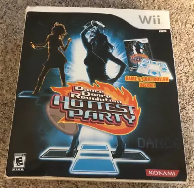 Wii Dance Dance Revolution Hottest Party by Konami  - Game and Controller  - NOS - Image 1 of 4