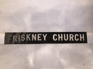 Skegness Vintage Linen Bus Destination Blind 30” - Friskney Church - Picture 1 of 1