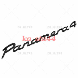 Gloss Black Look Panamera 4 Letters Rear Badge Emblem Look Deck Lid Sport