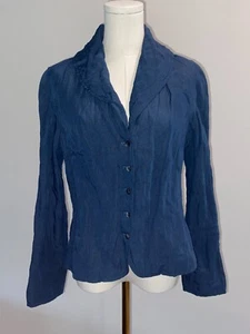 J.Jill 4 Button Blazer Size Small Long Sleeve Blue - Picture 1 of 6