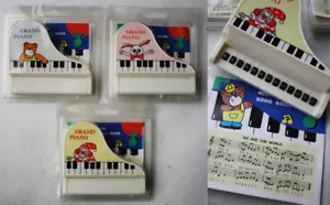 3X VINTAGE 80'S ECHO GRAND PIANO WITH MINI SONG BOOK TAIWAN NEW !