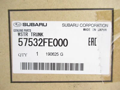 Genuine OEM Subaru 57532FE000 Trunk Lid Weatherstrip Seal 2002-2007 Impreza - Image 1 of 4